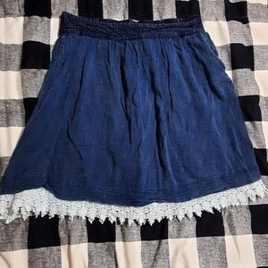 Hannah Jean Skirt with Lace Detailing